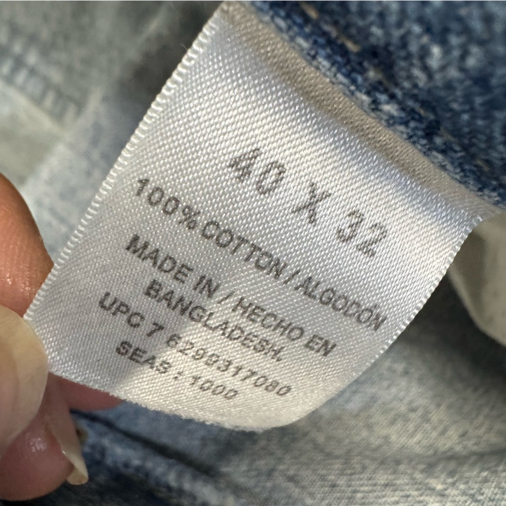VTG‎ Route 66 Original Clothing Co Men's Blue Denim Jeans Carpenter Cargo Work - Picture 4 of 10